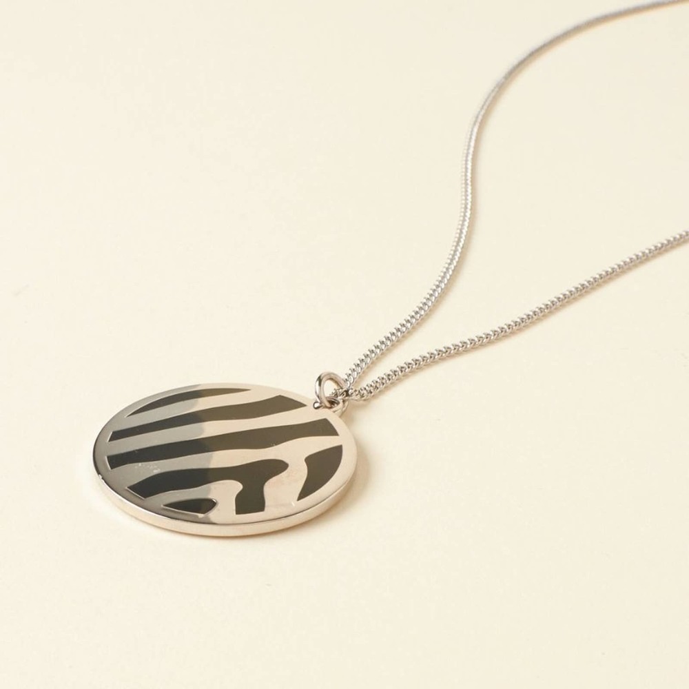 Halcyon Days Zebra Pendant rare 11" + 2" extender‎ msrp $150
